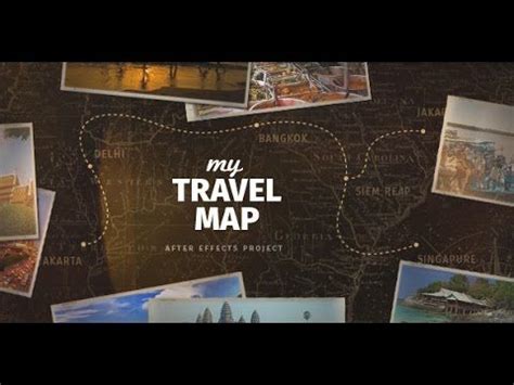 Download over 1561 free after effects templates! My Travel Map | After Effects template - YouTube | My ...
