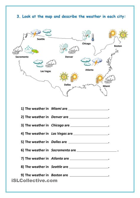 Weather Worksheets for 3rd Grade | Educational Template Design