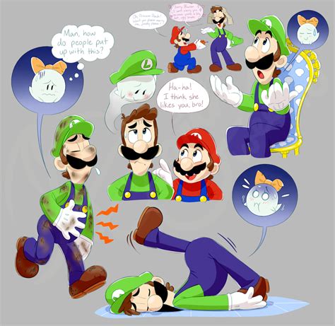 Mario And Luigi Boo Doods By Earthgwee On Deviantart Super Mario Art Mario And Luigi Super