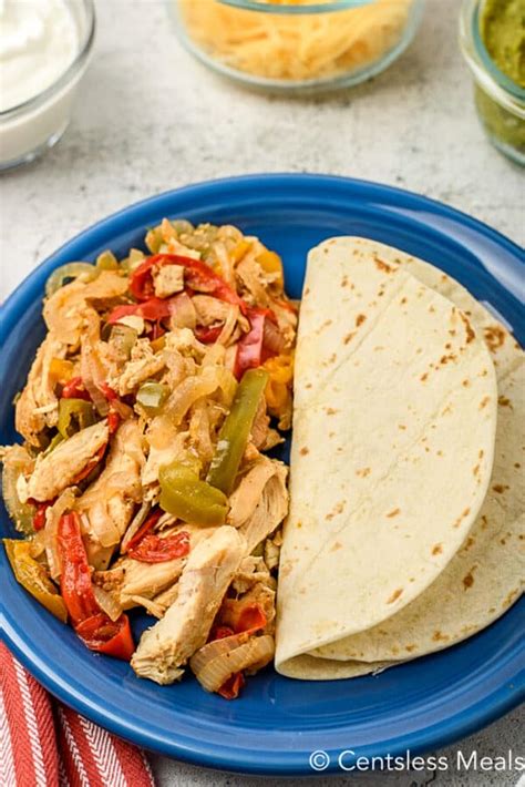 Crockpot Chicken Fajitas Recipe {6 Ingredients} The Shortcut Kitchen