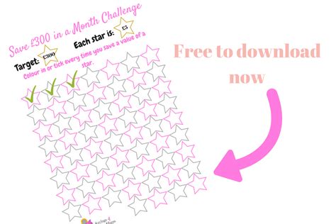 Feb 09, 2016 · whether it's free flights, gym passes, cash, perfume, face cream, games or books, it's all available for free on the internet if you know where to look. Printable Savings Goal Chart: Save £300 a Month Challenge - Savings 4 Savvy Mums