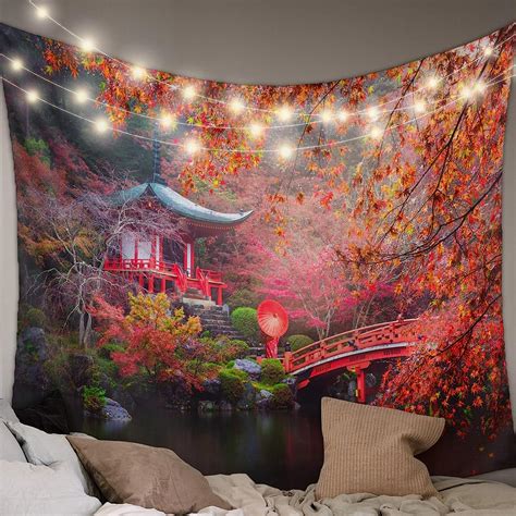 Amazon.com: Wall Hanging Tapestries for Bedroom, Beautiful Pavilion