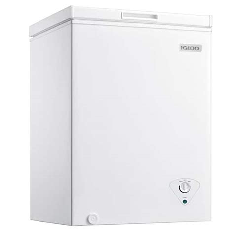 igloo 5 0 cu ft chest freezer in white icfmd50wh6a the home depot