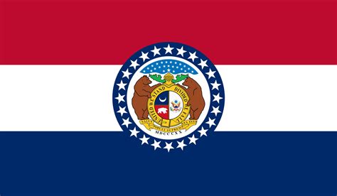 Flag Of Missouri Image And Meaning Missouri Flag Country Flags