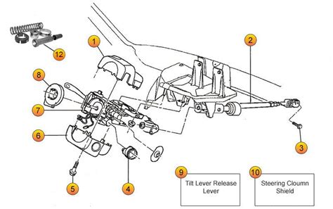 Jeep Steering Column Parts 1997 2001 Jeep Cherokee Xj Parts Morris