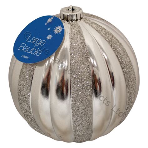 6 Pack 6 Giant Baubles Large Christmas Tree Decorations Balls