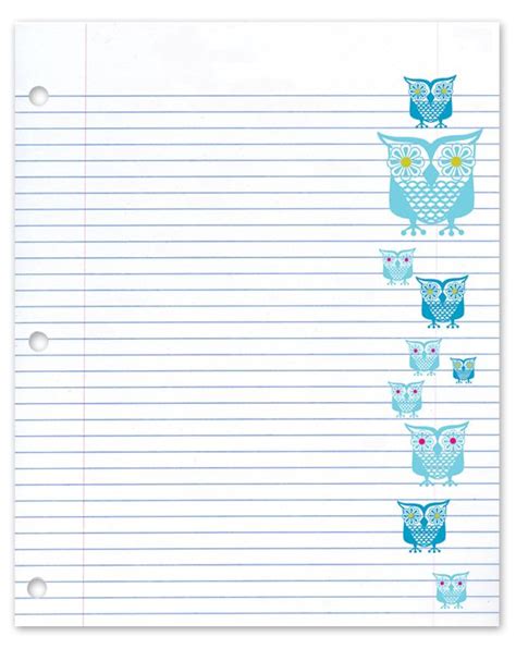 Owl Notebook Paper Have Loved This Shop Since College Rock Scissor