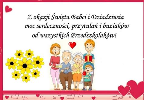 Życzenia dla Babci i Dziadka Przedszkole w Warszawie