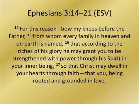 Rooted And Grounded In Love Ephesians 314 21
