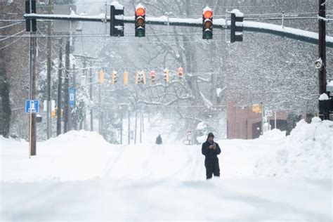 Weekend Snow Totals National Weather Service Reports Over 18 Inches