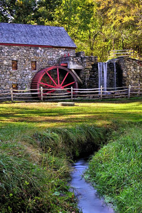 Historic Grist Mill In Sudbury Photograph By Luke Moore Fine Art America