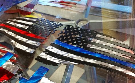 Tattered Steel Police Officer Support Flag Flag Corps Inc Flags