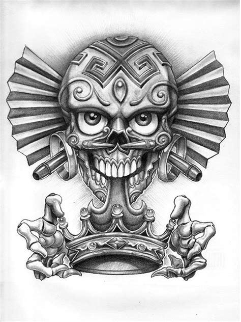 Check spelling or type a new query. Dia de los muertos skull with crown tattoo design ...