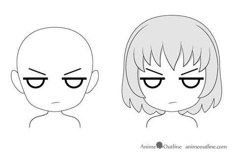 16 Drawing Examples Of Chibi Anime Facial Expressions In