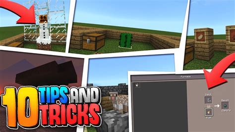 10 Tips And Tricks For Survival Minecraft Pe Pocket Edition Youtube