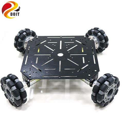4wd Omni Wheels Robot Car Chassis Stain Steel Frame With 4pcs Dc Big