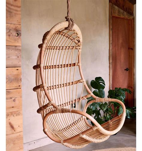 This chair is made for outdoor use with a durable frame that can be left in the garden, even when you're not using it. Ratan Swing Natural in 2020 | Hanging egg chair, Swinging ...