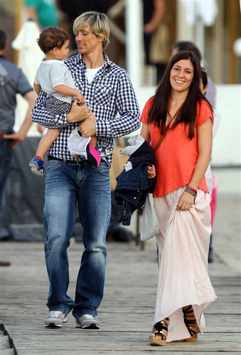 Football Stars Fernando Torres With Kids And Wife Olalla
