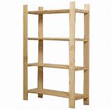Standing Wood Shelves Pictures