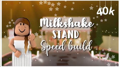 Milkshake Stand Speed Build Bloxburg Roblox Youtube