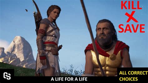A Life For A Life KILL OR SAVE Leonidas ALL CORRECT CHOICES Assassin