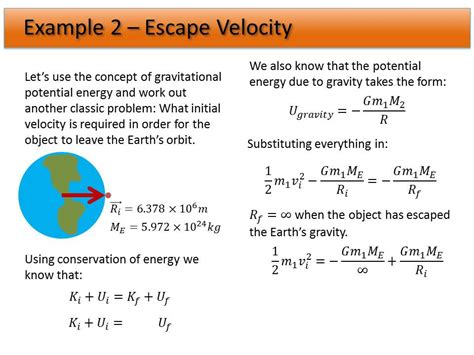 The escape velocity is the velocity necessary for an object to overcome the gravitational pull of the planet that object is on. 05. Universal Gravity - Example: Escape Velocity - YouTube