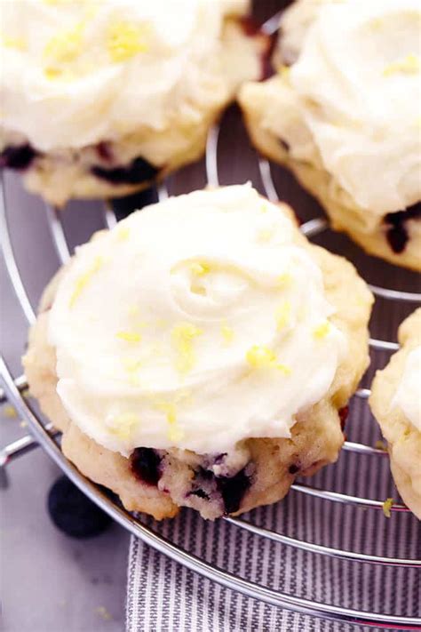 Beat in the egg and vanilla extract then scrape the bowl down and mix once more. Blueberry Lemon Cookies with Lemon Cream Cheese Frosting ...