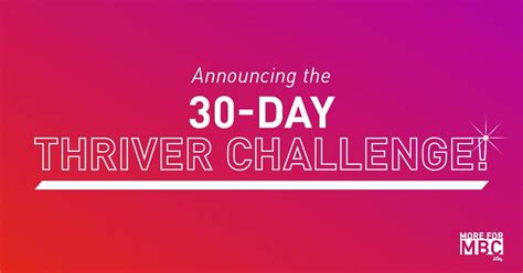 Lets Kick Off The 30 Day Thriver Challenge Positively Stacey