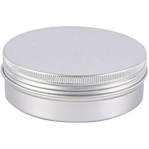 10pcs Aluminum Tin Jars Cosmetic Sample Metal Tins Empty Container Bulk