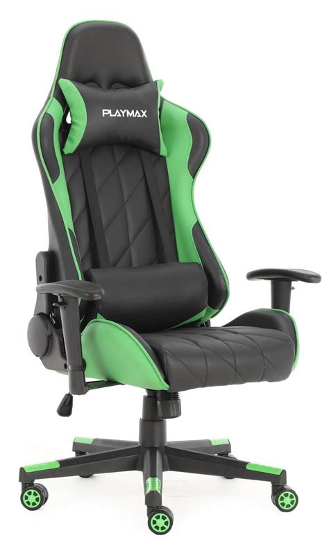 Playmax Elite Gaming Chair Green And Black Urban Global