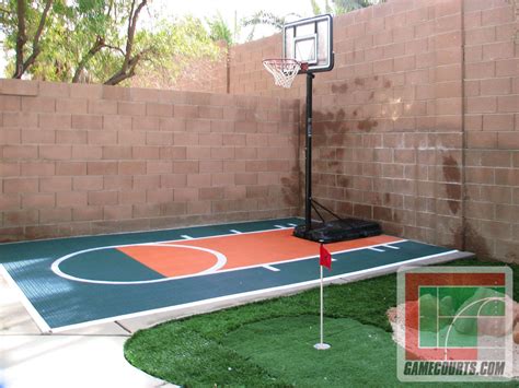 Junior high courts can be even smaller at 74 feet long x 42 feet wide. Backyard Basketball Hoops - BACKYARD HOME