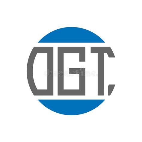 Ogt Letter Logo Design On White Background Ogt Creative Initials