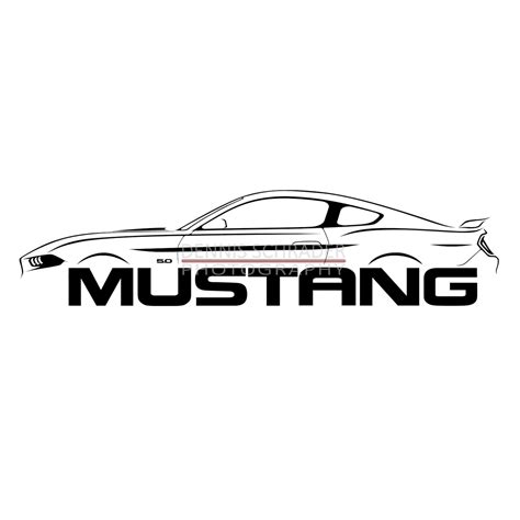 Auto Svg Eps Png  S550 2019 Ford Mustang 50 Svg Etsy