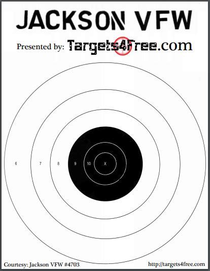 Large Bullseye Target For Handgun Long Range Rifle And