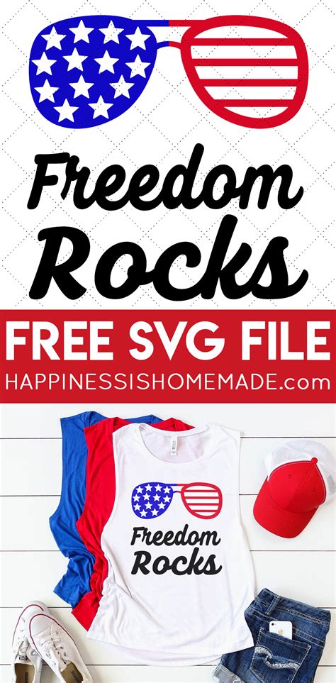 Free 4th of July SVG Files - Happiness is Homemade