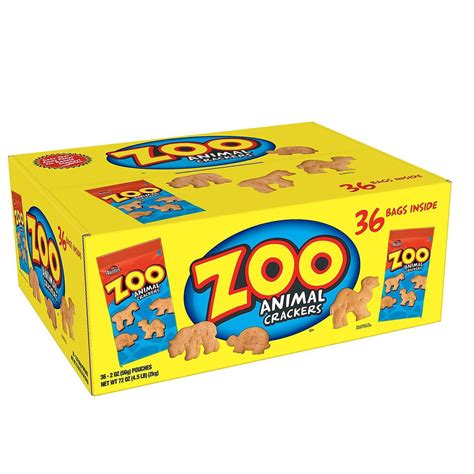 2 Pack Austin Zoo Animal Crackers 2 Oz 36 Ct