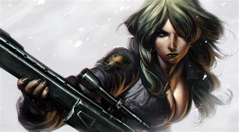 Artwork Fantasy Art Sniper Wolf Metal Gear Solid Wallpapers Hd Desktop And Mobile Backgrounds