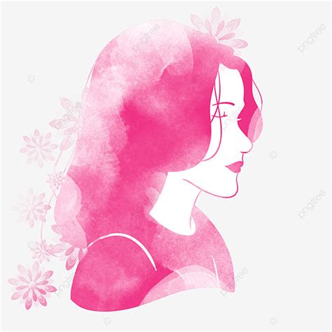 Women Silhouette Png Transparent Happy Womens Day Watercolor Women