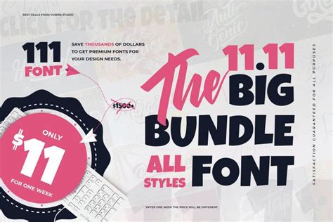 The 1111 Bundle Font Dafont Free