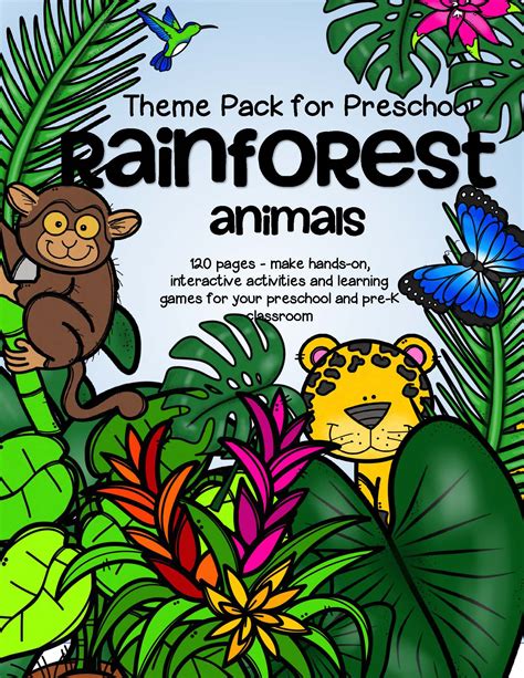 Rainforest Animals Theme Pack For Preschool