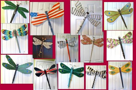 Fan Blade Dragonflies Table Leg Dragonflies Ceiling Fan Art Dragonfly Wall Art Garden Art Diy