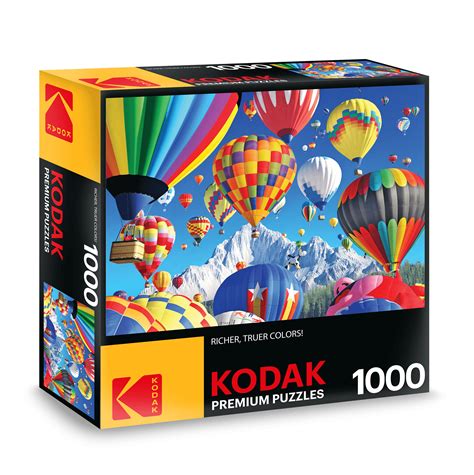 Kodak 1000 Piece Jigsaw Puzzle Balloons Over The Mountain