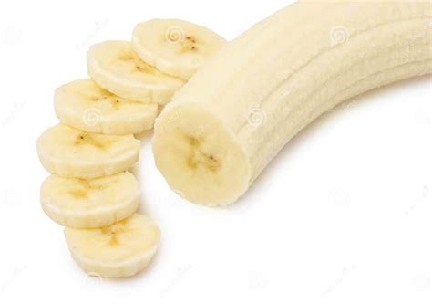Freshly Sliced Bananas Stock Photo Image Of Ripe Peeled 17360854