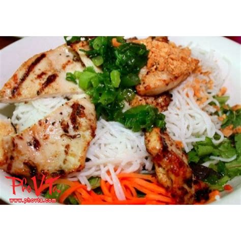 Bun Ga Nuong Vermicelli With Grilled Chicken