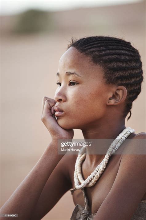 Indigenous Bushmansan Girl Of Namibia Image Taken To Raise Awareness