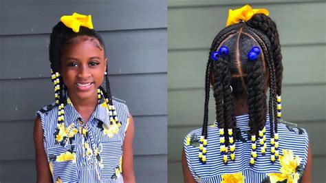 To achieve this style put your hair into a high. Twist, Braids & Beads | Kids Natural Hairstyle | IAMAWOG - YouTube | Hair styles, Natural hair ...