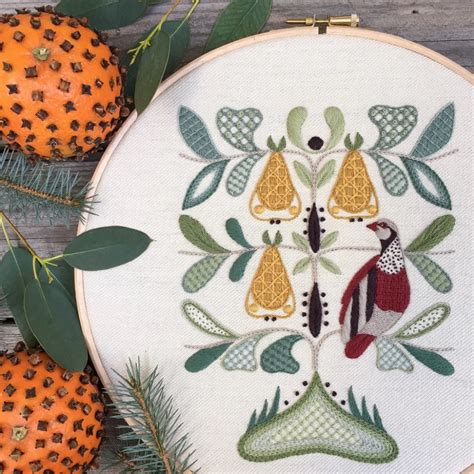 Crewel Embroidery Kit And A Partridge In A Pear Tree In