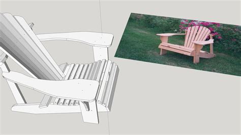 Outwell perce chair the broad feet on the outwell perce chair make this the ideal chair for camping the feet spread the load and therefore saving the. Adirondack Chair Plan | 3D Warehouse