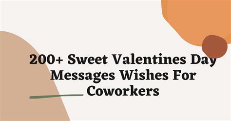 200 Sweet Valentines Day Messages Wishes For Coworkers