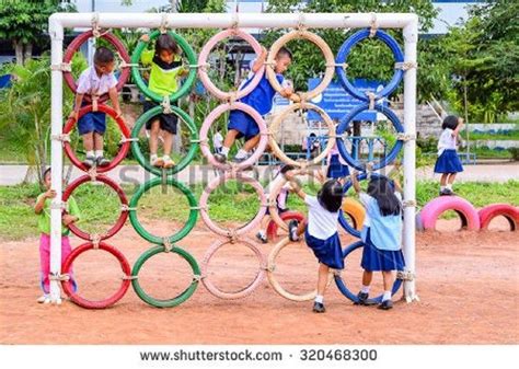 Cpsc staff receives occasional inquiries about surfacing for indoor play areas. Kids Playground Made from Recycled Tires | Playground ...